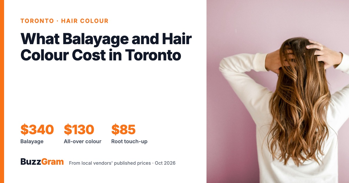 What Balayage and Hair Colour Cost in Toronto